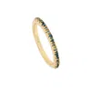 Lavani Jewels Women's Neutrals Aquamarine Goldplated Diya Ring In Gold
