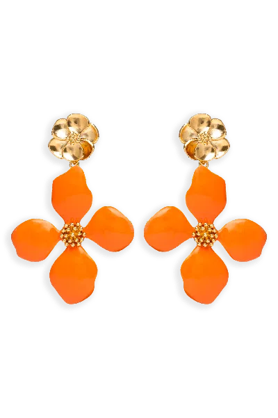 Lavani Jewels Women's Orange Cassia Earrings