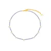 Lavani Jewels Women's Orange / Gold / White White & Lilac Pedraza Tanzanite Necklace In Blue