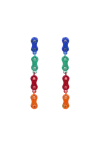Lavani Jewels Women's Pazu Multicolor Chain Earrings In Multi