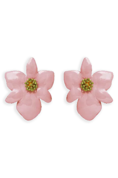 Lavani Jewels Women's Pink Orchid Earrings