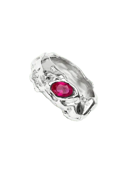 Lavani Jewels Women's Pink / Purple / Silver Judy Pink Silver Ring