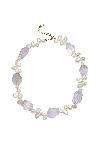 Lavani Jewels Women's Purple / White Amethyst And Pearl Necklace Poseidon In Multi