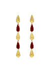 Lavani Jewels Women's Red Balance Garnet Earrings