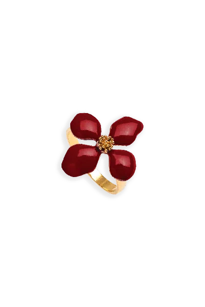 Lavani Jewels Women's Red Cassia Garnet Ring