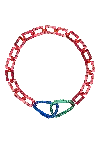 Lavani Jewels Women's Red / Green / Blue Antonia Necklace