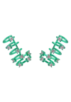 Lavani Jewels Women's Togusa Ear Cuff Green In Green