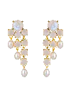 Lavani Jewels Women's White Adoration Pearl Earrings – Bridal Edition In Burgundy