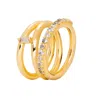 Lavani Jewels Women's White / Gold Goldplated White Idol Ring In Gold