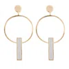 Lavani Jewels Women's White / Gold White Circle Orion Earrings In Gold