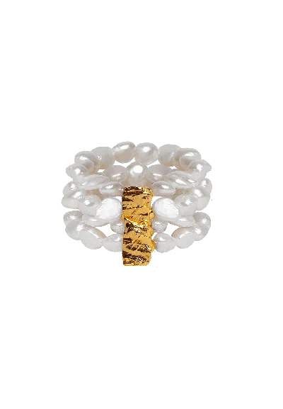 Lavani Jewels Women's White Hana Pearl Ring In Neutral