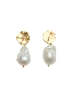 Lavani Jewels Women's White Ondina Pearl Earrings In Gold