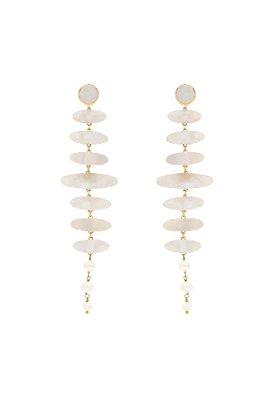Lavani Jewels Women's Zenith White Earrings