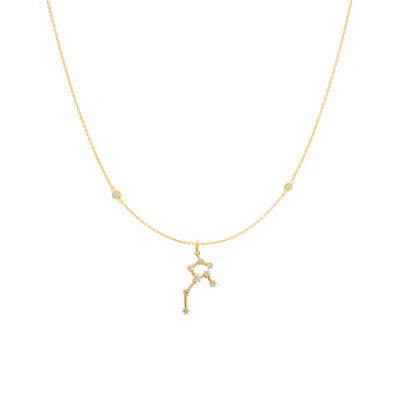 Lavani Jewels Women's Zodiac Horoscope Sign Leo Constellation Necklace Gold