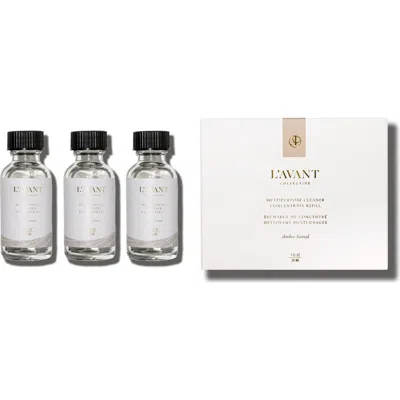 L'avant Collective Ambre Santal Multipurpose Cleaner Refill 3-pack In Transparent