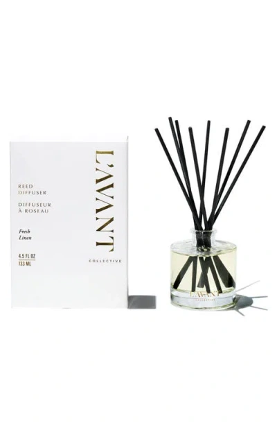 L'avant Collective Fresh Linen Reed Diffuser In White