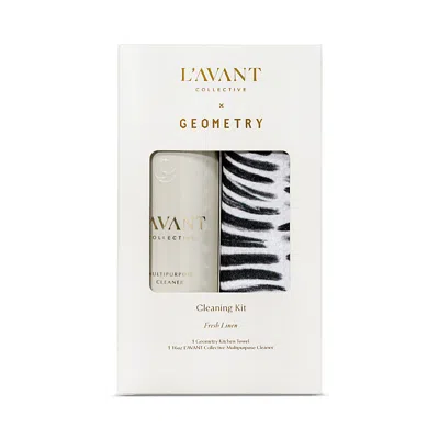 L'avant Collective L'avant X Geometry Cleaning Kit Fresh Linen Multipurpose Cleaning Spray 16 Oz. In Neutral