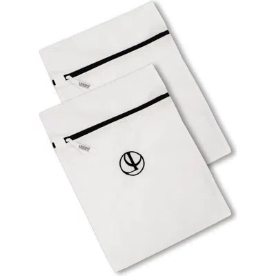 L'avant Collective Mesh Laundry Bags Set Of 2 In White