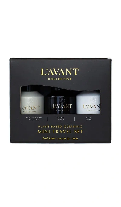 L'avant Collective Mini Travel Set In Fresh Linen