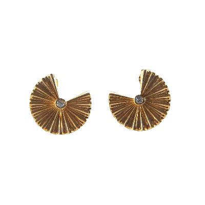 Lavanta Women's Leda Earrings - Gold In Brown