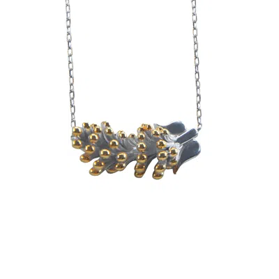 Lavanta Women's Mira Silver Necklace - Multicolour In Gray