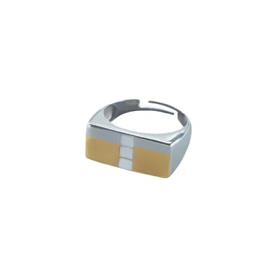 Lavanta Women's Petra Silver Ring - Silver In Brown