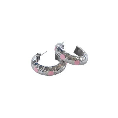 Lavanta Women's Solaris Silver Earrings - Silver In Gray