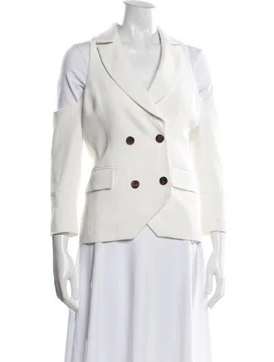 Pre-owned Laveer Blazer In White