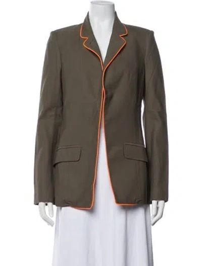 Pre-owned Laveer Nylon Blazer In Green