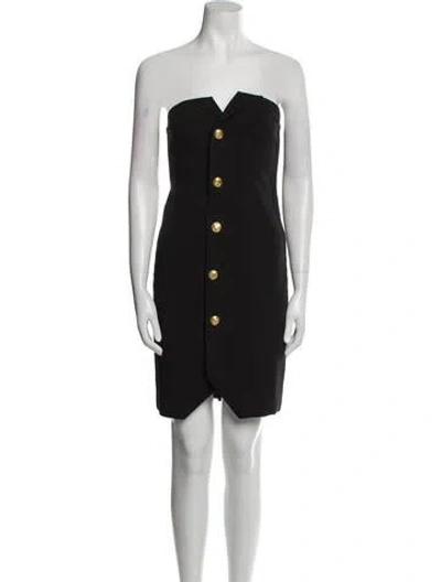 Pre-owned Laveer Strapless Mini Dress W/ Tags In Black