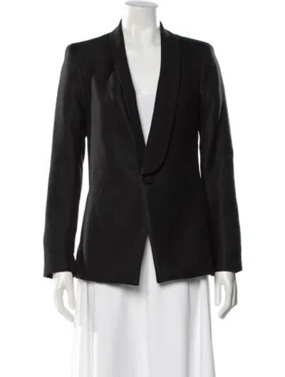 Pre-owned Laveer Striped Blazer In Black