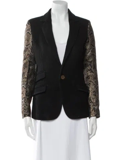 Pre-owned Laveer Wool Blazer In Black