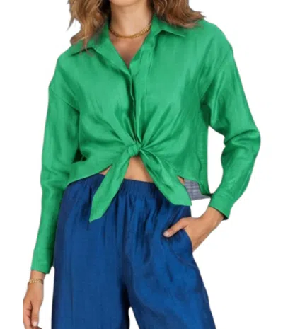 Lavender Brown Aiyana Top In Jade In Green