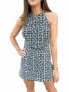 Lavender Brown Alani Top In Black/ivory In Blue