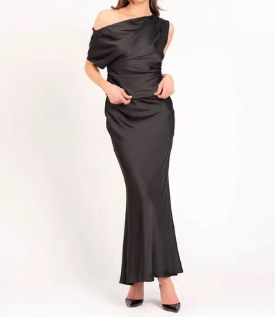 Lavender Brown Alicia Maxi Skirt In Black