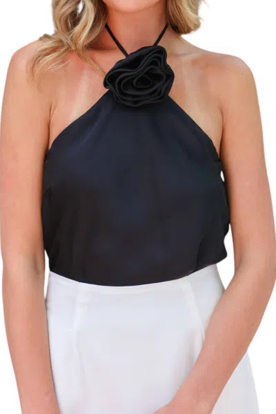 Lavender Brown Amari Blouse In Black