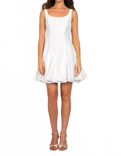 Lavender Brown Baylee Mini Dress In Ivory In White
