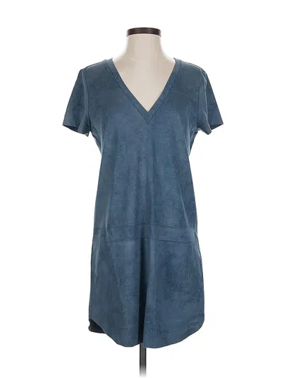 Pre-owned Lavender Brown Casual Dress In Blue