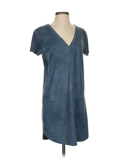 Pre-owned Lavender Brown Casual Dress In Blue