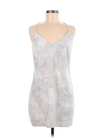 Pre-owned Lavender Brown Casual Dress In Gray