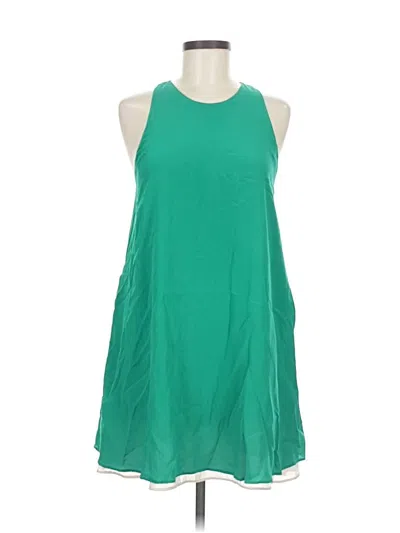 Pre-owned Lavender Brown Casual Dress In Green