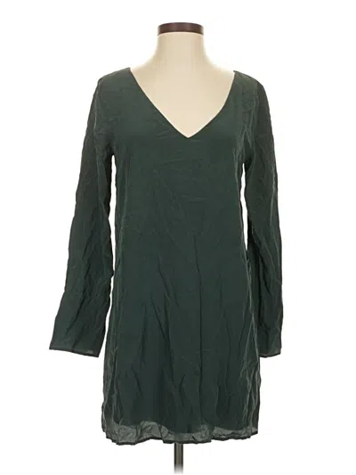 Pre-owned Lavender Brown Casual Dress In Green