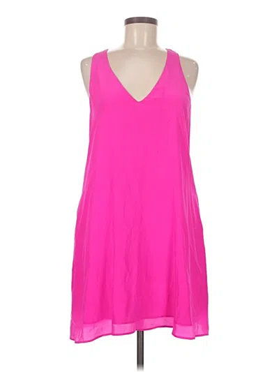 Pre-owned Lavender Brown Casual Dress In Pink