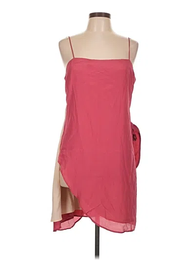 Pre-owned Lavender Brown Casual Dress In Pink