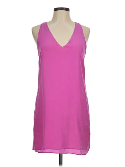 Pre-owned Lavender Brown Casual Dress In Pink