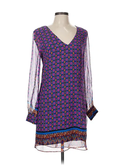 Pre-owned Lavender Brown Casual Dress In Purple