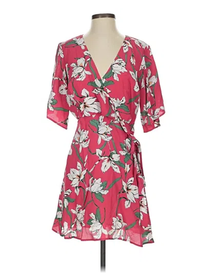 Pre-owned Lavender Brown Casual Dress In Red