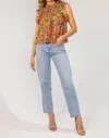 Lavender Brown Chelsea Top In Red Multi In Multi