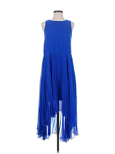 Pre-owned Lavender Brown Cocktail Dress In Blue