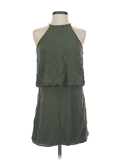 Pre-owned Lavender Brown Cocktail Dress In Green